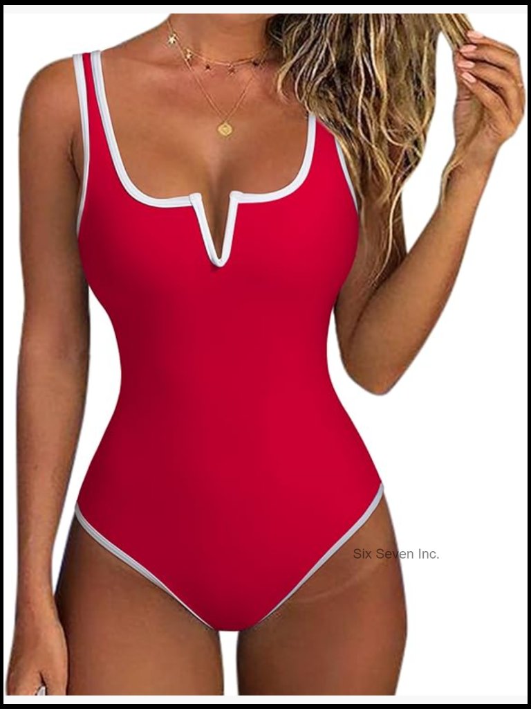 Tummy Control One Piece Swimsuit High Cut Backless Push Up Bathing Suit